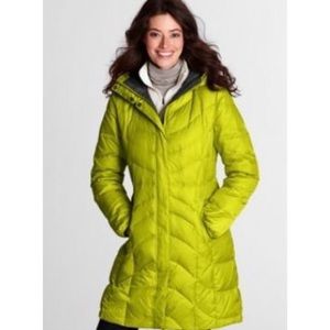 Lands end long down jacket